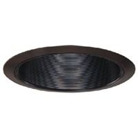 Halo Recessed 310TBZ 6" Coilex Baffle with Metal Trim Ring, Tuscan Bronze Trim, Black Baffle