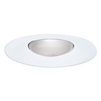 Halo Recessed 327P 6" Open Splay and Wall Wash Trim for BR30 and PAR30 Lamps, White Splay Trim, Socket Bracket
