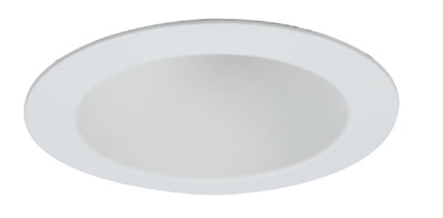 Halo Recessed Commercial 41WDW 4" Conical Reflector, Wide 75 Degree Beam Angle, 1.24 SC, White Flange