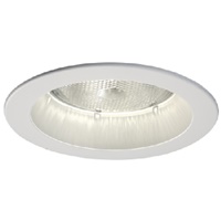 Halo Recessed 5000P 5" Line Voltage Splay Trim for R and PAR Lamps in H5 Housings, White with White Splay