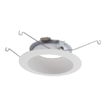 Halo Recessed 592W 5" LED Trim, White Reflector and Flange