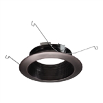 Halo Recessed 593TBZB 5" LED Trim, Tuscan Bronze Baffle, Tuscan Bronze Flange