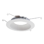 Halo Recessed 596WB 5" LED Directional Trim, White Shallow Baffle and Flange, for Shallow and Standard Housings