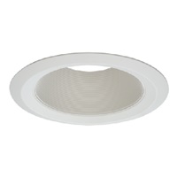 Halo Recessed 6109WB 6" Line Voltage Incandescent Coilex Tapered Plastic Baffle, White Plastic Tapered Coilex Baffle, White Trim