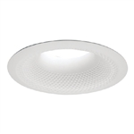 Halo Recessed 6110WB 6" Perftex Perforated Baffle with Self-Flange Ring, White Perftex Baffle, White Trim