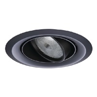 Halo Recessed 6215BK 6" Line Voltage Double Gimbal PAR30 35 Degree - PAR30S 50 Degree Tilt Max, Self-Flange, Black