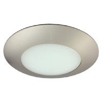 Halo Recessed 70SNS 6" Line Voltage Lensed Downlight Trim, Wet Location, Albalite Glass Lens, Satin Nickel Trim