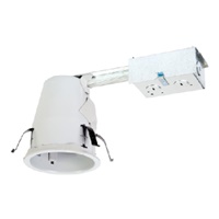 Halo Recessed E4RTATSB 4" Remodel LED, Air Tight, Non-IC Type Housing with Adjustable Socket Bracket