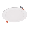 Halo Recessed HLB6S099FSE010MWR 15W 6" Square LED Lens Downlight, 1050 Lumens, 90 CRI, Field Selectable 2700-5000K, 120-277V, Matte White Finish