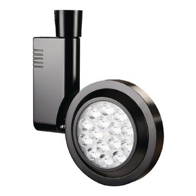 Halo Track Lighting L807HOFL8027MB High Output LED Track Fixture, Flood Distribution, 80 CRI, 2700K Color Temperature, 120V, Short Snoot, Black