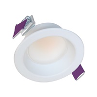 Halo Recessed LCR2089FS1EMW 2" Round All-Purpose Round LED Retrofit Module, 800 Lumens, 90 CRI, Field Selectable 2700K, 3000K, 3500K, 4000K or 5000K Color Temperature, 120-277V, 120V Analog 100% to 5% Dimming, Matte White