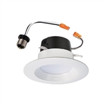 Halo Recessed LT460WH6940R 4" All-Purpose LED Integrated Trim Modules, 4000K, 660 Lumens, White Finish