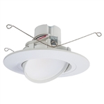 Halo Recessed RA56069S1EWH 5" or 6" All-Purpose LED Retrofit Module, 600 Lumens, 90 CRI, White Tuning, Field Selectable 2700K, 3000K, 3500K, 4000K, or 5000K, 120V 60Hz, LE & TE Phase Cut 1% Dimming,