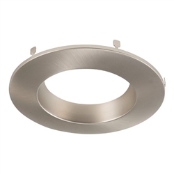 Halo Recessed RL56TRMSNB 5" and 6" LED Downlight Baffle Trim for RL560WH Series, Satin Nickel