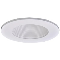 Halo Recessed TL411WB 4" White Baffle, Diffuse Dome (Polymer) Lens, White Ring