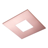 Halo Recessed TL42SBCu 2" Square Pinhole Trim, Brushed Copper Flange