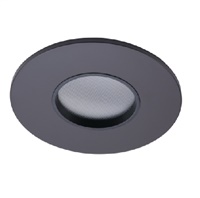 Halo Recessed TL43R2GGBBB 2" Round Lens Pinhole Trim, Diffuse Clear Shielding, German Bronze Flange, Black Lens Frame