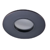 Halo Recessed TL43R2GORBBB 2" Round Lens Pinhole Trim, Diffuse Clear Shielding, Oil Rubbed Bronze Flange, Black Lens Frame