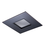 Halo Recessed TL44S2GORBBB 2" Square Lens Pinhole, Oil Rubbed Bronze Flange, Black Trim