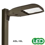 Hubbell Outdoor Lighting ASL-16L-3 123W Medium Size Area Light, 16 LEDs, Type III Distribution, 120-277V, 4000K, 11153 Lumens, Dark Bronze Finish