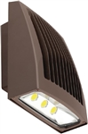 Hubbell Outdoor Lighting SG2-50-4K-PCU 51W Sling LED Wallpack, 4000K, 120-277V, 5526 Lumens, with Photocell, Dark Bonze Finish