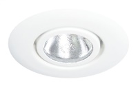 Juno Recessed Lighting 10-WH (10 WH) 4" Line Voltage Flush Gimbal Ring Trim, White Trim