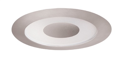 Juno Recessed Lighting 12W-SC (12 WSC) 4" Line Voltage Perimeter Frosted Lens Trim, Satin Chrome Trim