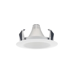Juno Recessed Lighting 17HYP2-W-WH (17HYP2 WWH) 4" LED Hyperbolic Reflector Trim, White Cone, White Trim Ring
