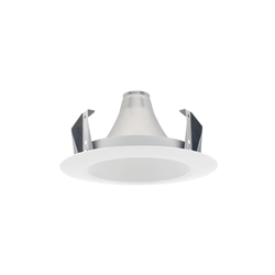 Juno Recessed Lighting 17HYP2-W-WH (17HYP2 WWH) 4" LED Hyperbolic Reflector Trim, White Cone, White Trim Ring