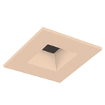 Juno Aculux Recessed Lighting 2002SQWHZ-SF 2" LED Square Reflector, Lensed, Wheat aze Self Flanged Trim