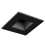 Juno Aculux Recessed Lighting 2007SQBHZ-SF 2" LED Square Parabolic Downlight Reflector, Self Flanged Black Haze Trim