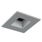 Juno Aculux Recessed Lighting 2007SQHZ-SFWH 2" LED Square Parabolic Downlight Reflector, Haze Deep Cone, Self Flanged WhiteTrim
