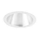 Juno Aculux Recessed Lighting 2007W-FM 2007W-FM 2" LED Round Parabolic Downlight White Specular Flush Mount Trim