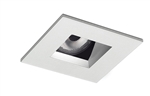 Juno Aculux Recessed Lighting 2008SQHZ-SFWH 2" LED Square Adjustable Angle Cut Reflector, Haze Reflector, White Self Flanged Trim