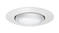 Juno Recessed Lighting 201-WH 5" Line Voltage Open Frame BR30 Trim, White Trim