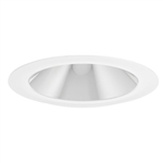 Juno Aculux Recessed Lighting 2017C-FM 2017C-FM 2" LED Round Hyperbolic Downlight, Clear Specular Flush Mount Trim