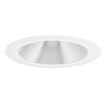 Juno Aculux Recessed Lighting 2017C-SF 2017C-SF 2" LED Round Hyperbolic Downlight, Clear Specular Self Flanged Trim