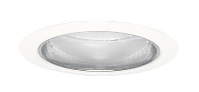 Juno Recessed Lighting 204C-WH (204 CWH) 5" LED, Line Voltage Downlight Trim, Clear Reflector, White Trim