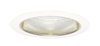 Juno Recessed Lighting 204G-WH (204 GWH) 5" LED, Line Voltage Downlight Trim, Gold Reflector, White Trim