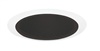 Juno Recessed Lighting 205B-WH (205 BWH) 5" LED, Line Voltage Baffle Trim, Black Baffle, White Trim