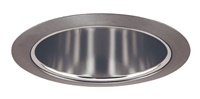 Juno Recessed Lighting 206PT-SC (206 PTSC) 5" Line Voltage Deep Cone Reflector Trim, Pewter Reflector, Satin Chrome Trim