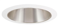 Juno Recessed Lighting 207HZ-WH (207 HZWH) 5" Line Voltage Cone Reflector Trim, Haze Reflector, White Trim