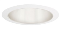 Juno Recessed Lighting 207W-WH (207 WWH) 5" Line Voltage Cone Reflector Trim, White Reflector, White Trim