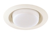 Juno Recessed Lighting 21-PW (21 PW) 6" LED, Line Voltage, Drop Opal Trim, Plastic White Trim