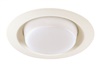 Juno Recessed Lighting 21-WH (21 WH) 6" LED, Line Voltage, Drop Opal Trim, White Trim