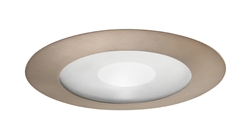 Juno Recessed Lighting 212-ABZ (212N-ABZ) 5" LED, Line Voltage Perimeter Frosted Lens Shower Trim, Aged Bronze Trim