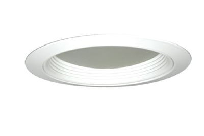 Juno Recessed Lighting 2130W-WH (2130 WWH) 5" LED, Compact Fluorescent, White Baffle Trim with Regressed Dome Lens