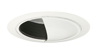 Juno Recessed Lighting 213G3B-WH (213G3 BWH) 5" LED Wall Wash Baffle Trim, Black Baffle, White Trim Ring