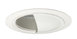 Juno Recessed Lighting 213W-WH (213G3W-WH) 5" Compact Fluorescent  Wall Wash Baffle Trim, White Baffle, White Trim Ring
