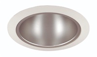 Juno Recessed Lighting 216HZ-WH (216 HZWH) 5" Line Voltage, Compact Fluorescent Enclosed Cone Reflector Trim, Haze Reflector, White Trim